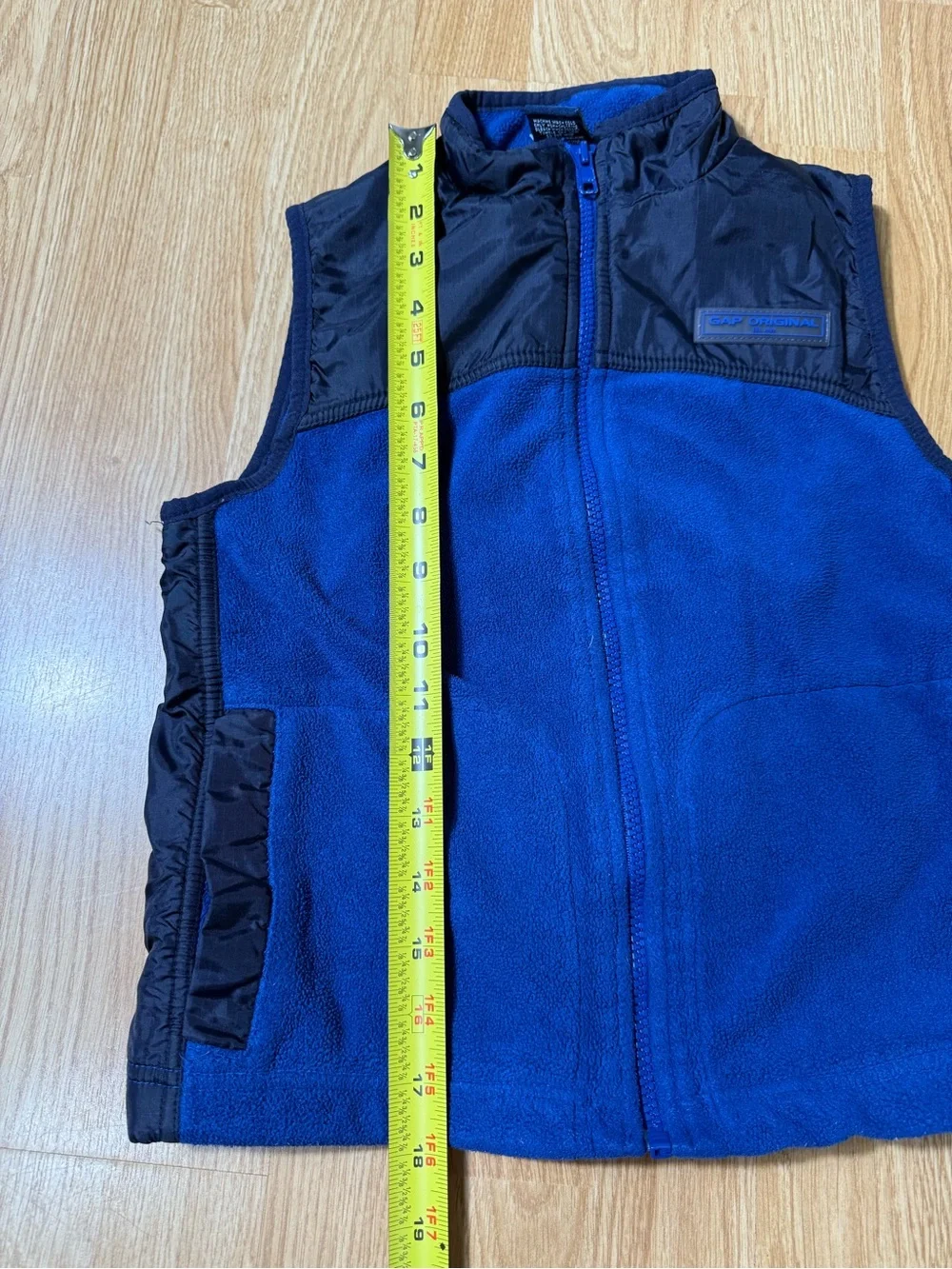 GAP Royal Blue and Black Fleece Vest for Kids